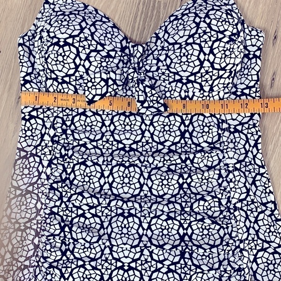 KONA Sol Tankini Top, Size S, Black & White - Picture 3 of 5